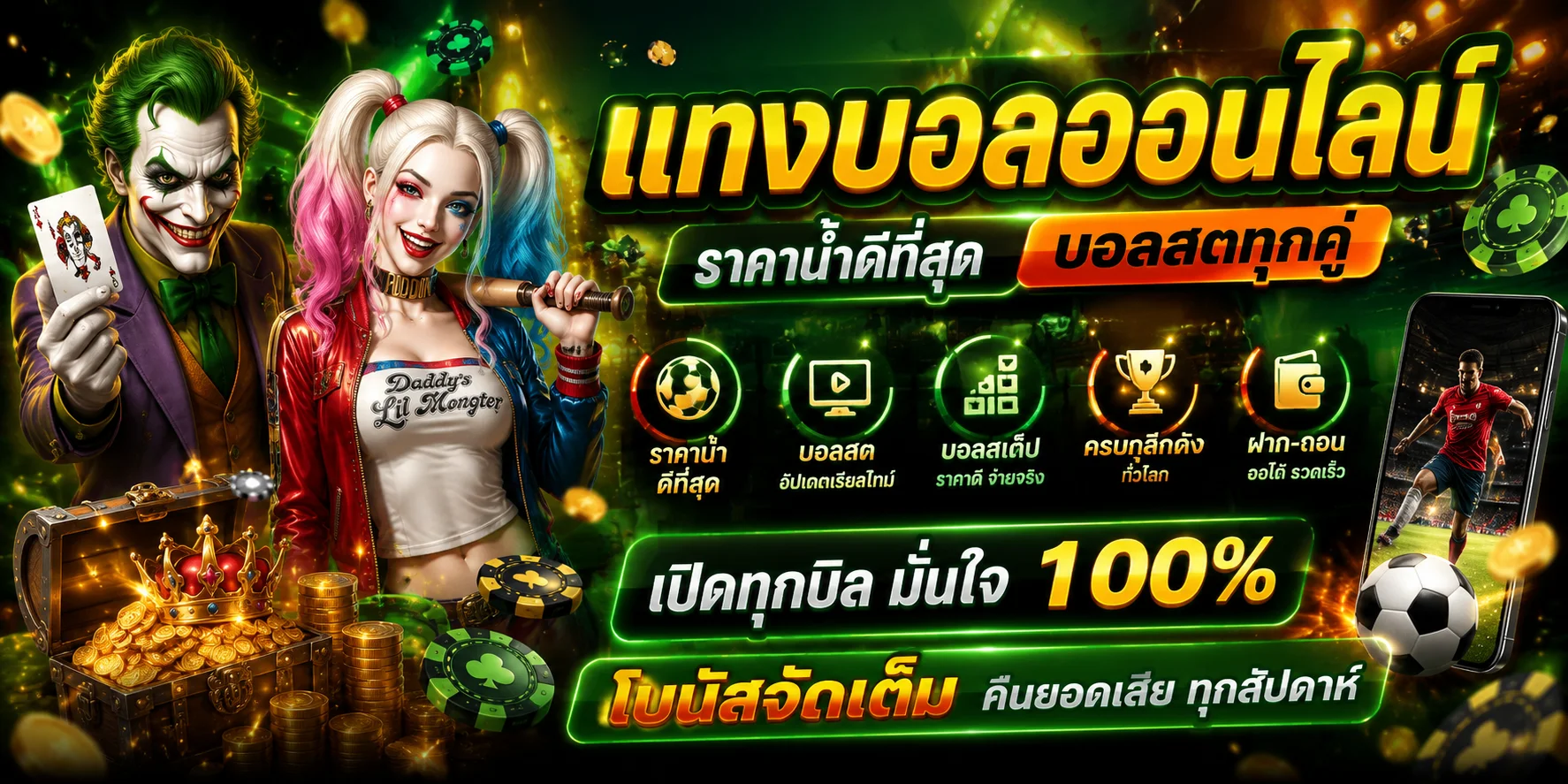 แทงบอลออนไลน์ Jokerslotz ครบทุกลีกดัง
